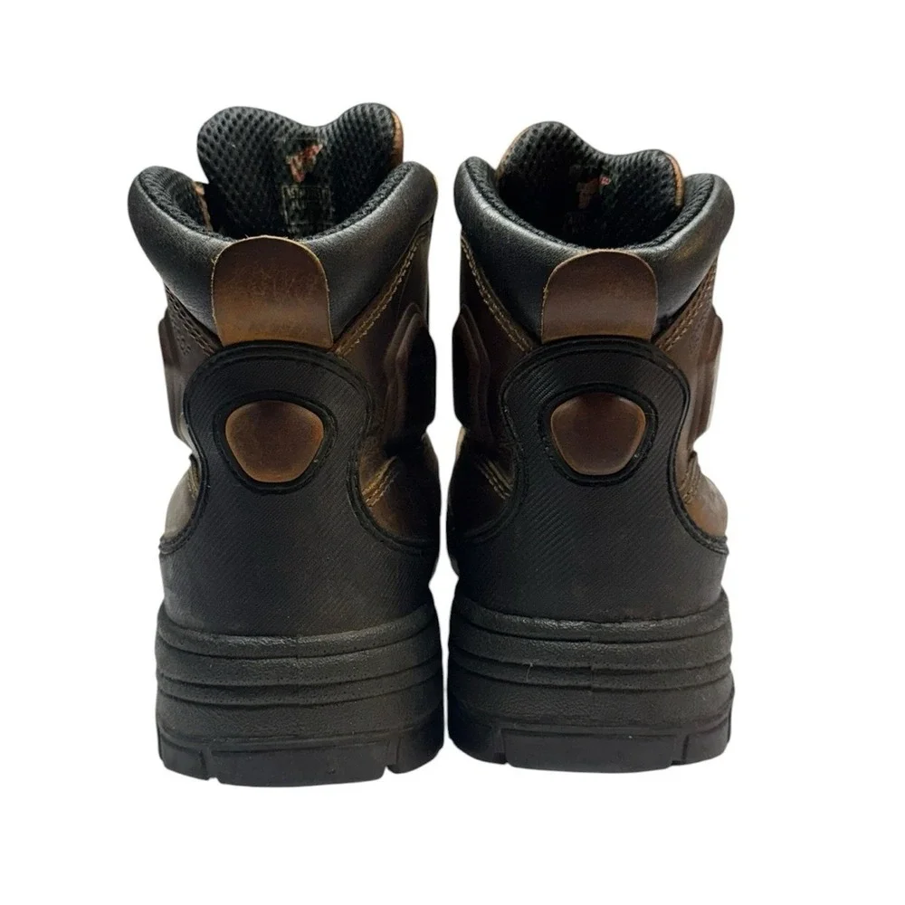 Red Wing King Toe ADC Boots Mens Size 9 Brown Leather Waterproof Safety Toe